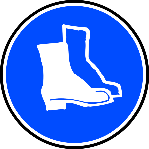 boots, mandatory, sign