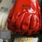 Tipos de guantes de trabajo de protección.