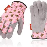 VGO... Guantes de jardinería de 1 par, guantes de trabajo de jardín, guantes de seguridad para jugar al aire libre (KID-MF7362)