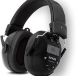 ION Audio Tough Sounds 2 - Cascos inalámbricos Bluetooth con cancelación de ruido para una máxima protección auditiva, función manos libres y radio, alimentados por batería y resistentes a la intemperie