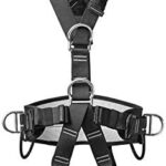 Keenso Cinturón de seguridad para alpinismo, cinturón de arnés de escalada de cuerpo extraíble Cinturón de seguridad de cuerpo completo para protección contra incendios